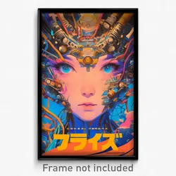 Movie Art Poster - Thin Anime (Psychedelic Trippy Retro Cartoon Film Print)