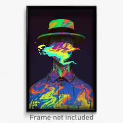 Art Poster - Man Feeling Kind Wearing Famous Cabbie Hat (Art Print)