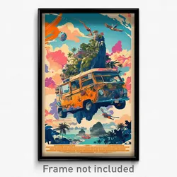 Indonesian Movie Poster - Adventurous Boardwalk (Indonesia Retro Film Art Print)
