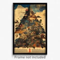 Indonesian Movie Poster - Triangular Ziggurat (Indonesia Retro Film Art Print)
