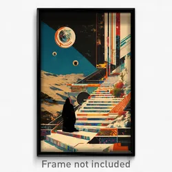 Greek Movie Poster - Meager Steps (Greece Psychedelic Art Retro Film Print)