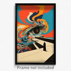 German Movie Poster - Light Blue Hideout (Germany Retro Film Art Print)