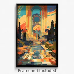 Greek Movie Poster - Humble Priory (Greece Psychedelic Art Retro Film Print)