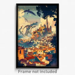 French Movie Poster - Flawless Barcelona (France Retro Film Art Print)