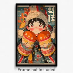 Korean Movie Poster - Boy Feeling Flakey, Lively Mittens (Korea Film Art Print)