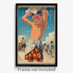 Chinese Movie Poster - Boy Feeling Agitation, Smooth White Sarong (Art Print)