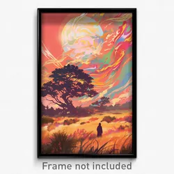 Spanish Movie Poster - Harmonious Copse (Spain Psychedelic Art Retro Film Print)