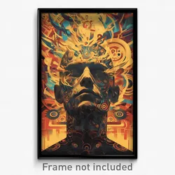 Russian Movie Poster - Natural Chamber (Russia Psychedelic Art Retro Film Print)