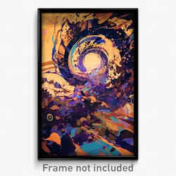 Art Poster - Unwelcoming Wheels (Psychedelic Trippy Weird 11x17 Print)