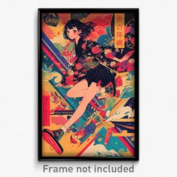 Chinese Movie Poster - Girl Feeling Excited, Delightful Lowleg (China Art Print)