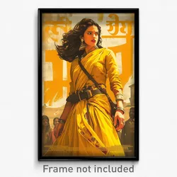Bollywood Movie Poster - Woman Feeling Courage, Worn Fanny Pack (Art Print)