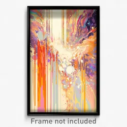 Art Poster - Notable Waterfall (Psychedelic Trippy Weird 11x17 Cartoon Print)