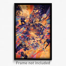 Spanish Movie Poster - Massive Drawer (Spain Psychedelic Art Retro Film Print)