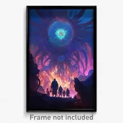 Movie Art Poster - Gloomy Thanksgiving (Psychedelic Retro Weird Film Print)