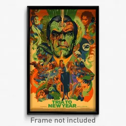Brazilian Movie Poster - Silly New Year Day (Brazil Retro Film Art Print)