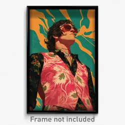 Mexican Movie Poster - Man Feeling Joy, Glossy Pink Vest (Mexico Film Art Print)
