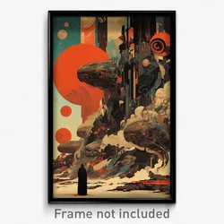 Movie Art Poster - All Over The Place Province (Psychedelic Retro Film Print)