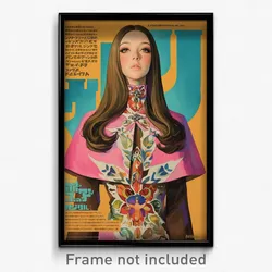 Thai Movie Poster - Girl Feeling Bitter, Pink Brown Capelet (Thailand Art Print)
