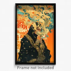 Bollywood Movie Poster - Woman Feeling Regret, Worldly Gold Armor (Art Print)