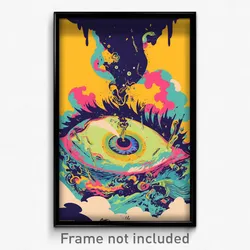 French Movie Poster - Urban Eggs (France Psychedelic Art Retro Film Print)