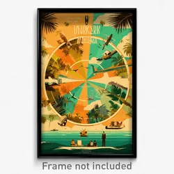 Brazilian Movie Poster - Circular Thanksgiving (Brazil Retro Film Art Print)