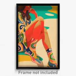 Spanish Movie Poster - Girl Feeling Attentiveness, Perfect Leg Warmers (Print)