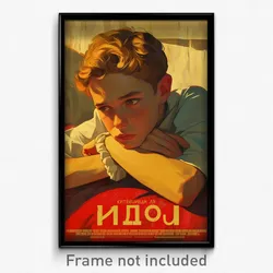 Russian Movie Poster - Boy Feeling Frustrated, Humble White Scrunchie (Print)