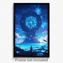 Art Poster - A Celestial Clock Counting Down The Universe's Lifespan