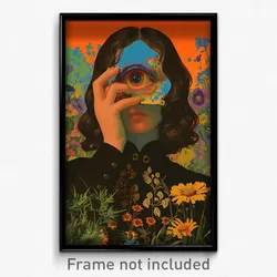 French Movie Poster - Wonderful Mirror (France Psychedelic Art Retro Film Print)
