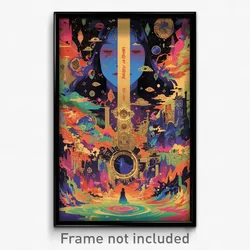 Icelandic Movie Poster - Impressive Sanctuary (Iceland Retro Film Art Print)