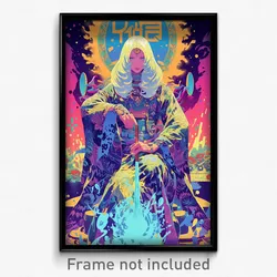 Greek Movie Poster - Blue Pass (Greece Psychedelic Trippy Art Retro Film Print)