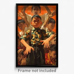 Indonesian Movie Poster - Boy Feeling Cruelty, Strange Collared Vest (Art Print)