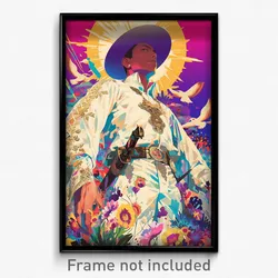 Mexican Movie Poster - Man Feeling Self Conscious, Stunning White (Art Print)