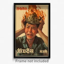 Thai Movie Poster - Man Feeling Aversion, Dramatic Alternate Headwear (Print)