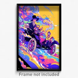 Art Poster - Fancy Ford (Psychedelic Trippy Weird 11x17 Print)