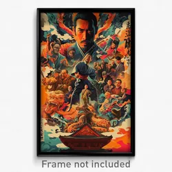 Chinese Movie Poster - Colorful Storm (China Psychedelic Art Retro Film Print)