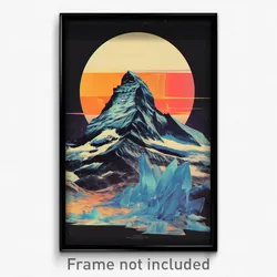 Korean Movie Poster - Complex Iceberg (Korea Psychedelic Art Retro Film Print)