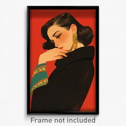 Spanish Movie Poster - Woman Feeling Hospitable, Immaculate Collared Coat