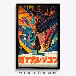 Japanese Movie Poster - Woman Feeling Annoyance, Hard To Find Dragon Wings
