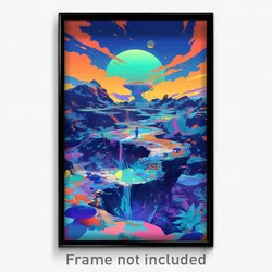 Art Poster - Deserted Tostada (Psychedelic Trippy Weird 11x17 Print)