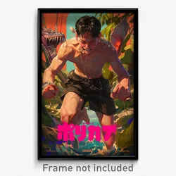 Thai Movie Poster - Man Feeling Alarmed, Mellow Black Shorts (Art Print)