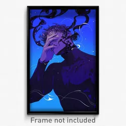Art Poster - Man Feeling Awe Wearing Klutzy Ribbed Bodysuit (Art Print)