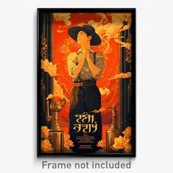 Thai Movie Poster - Man Feeling Serenity, Interesting Fedora (Art Print)