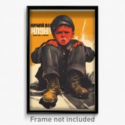 Russian Movie Poster - Boy Feeling Infuriated, Yellowish Shoes (Art Print)