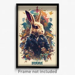 Icelandic Movie Poster - Dreary Rabbit (Iceland Retro Film Art Print)