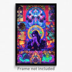 Bollywood Movie Poster - Vast Stained Glass (India Retro Hindi Film Art Print)