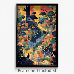 Brazilian Movie Poster - Colorless Avenue (Brazil Retro Film Art Print)