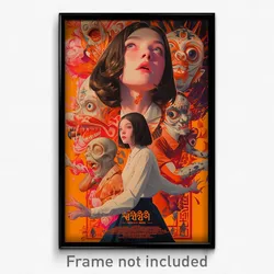 Thai Movie Poster - Orange Rift (Thailand Psychedelic Art Retro Film Print)