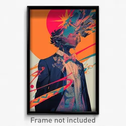 Movie Art Poster - Boy Feeling Calmness Wearing Flashy Bowtie (Retro Film Print)
