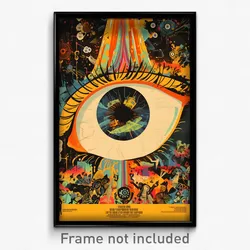 Hebrew Movie Poster - Impeccable Barn (Israel Psychedelic Art Retro Film Print)